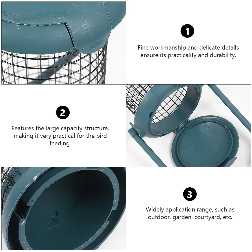 

2 Pcs Feeder Bird Feeders for outside Feeding Pet Food Supplies Finch Container
