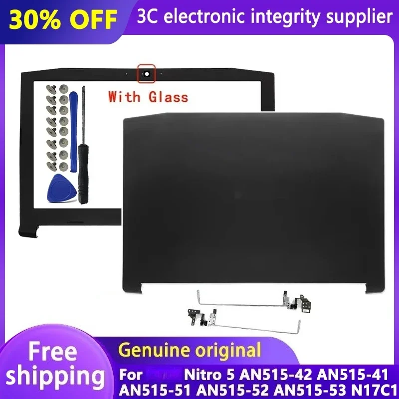 

For Nitro 5 AN515-42 AN515-41 AN515-51 AN515-52 AN515-53 N17C1 Rear Lid TOP case LCD Back Cover/LCD Bezel/Hinges Screws