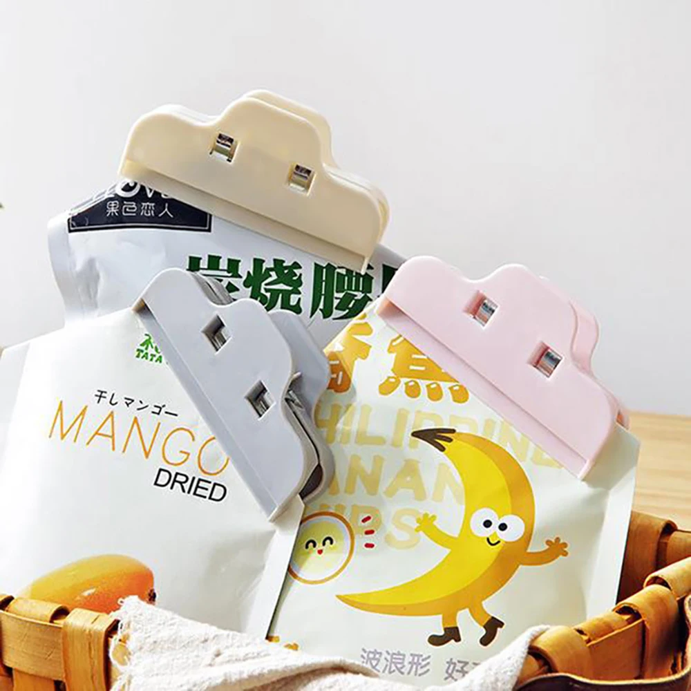 食品シーリング用ビニール袋クリップ,プラスチック,ポータブル,キッチン用,鮮度を保つため,家庭用品