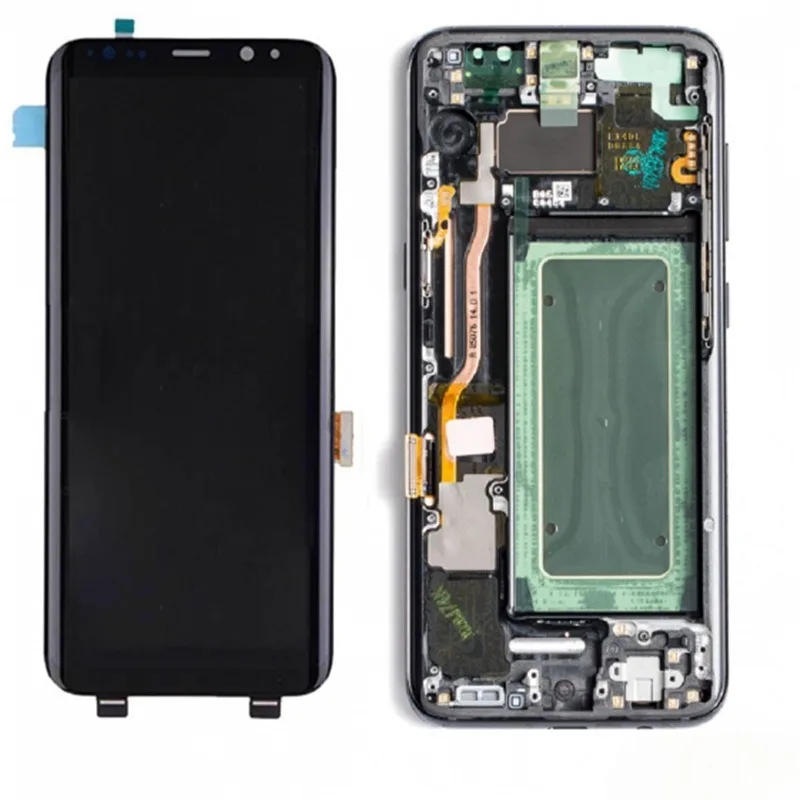 Applicable To Samsung S8 Plus Screen Assembly Framed Mobile Phone S8 + Curved AMOLED Display G955