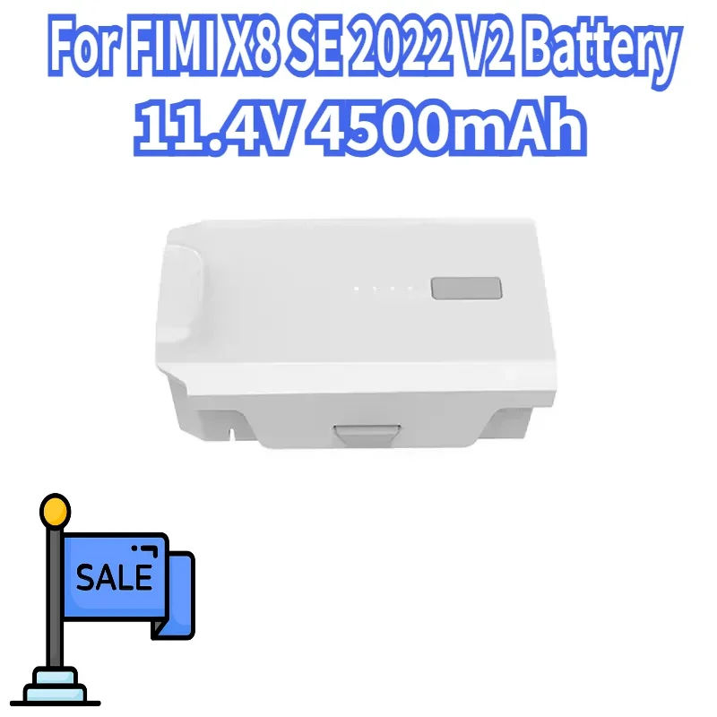 

Аккумулятор для FIMI X8 SE 2022 V2, аккумулятор 11,4 В, 4500 мАч, зарядка, интеллектуальные аккумуляторы, время полета 33 минут, аккумулятор X8SE