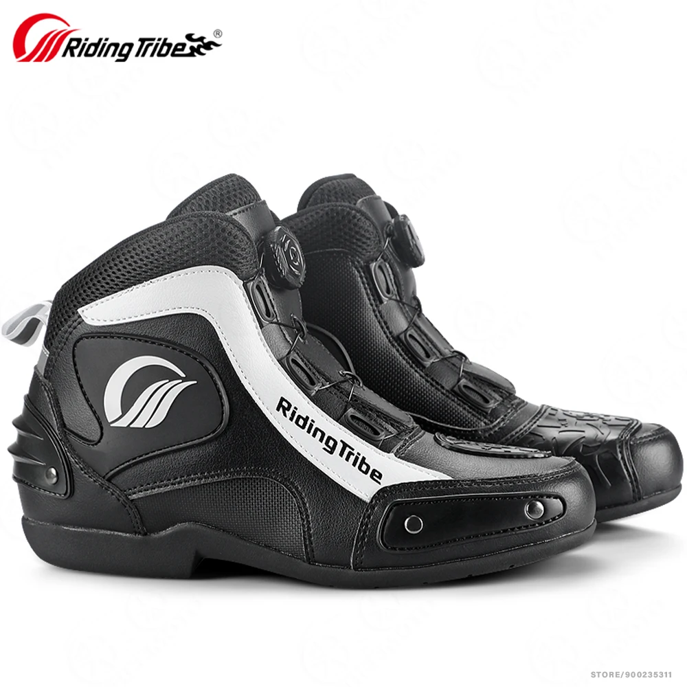 Riding Tribe-Botas de Motocross para hombre, zapatos de Moto todoterreno, 4 colores