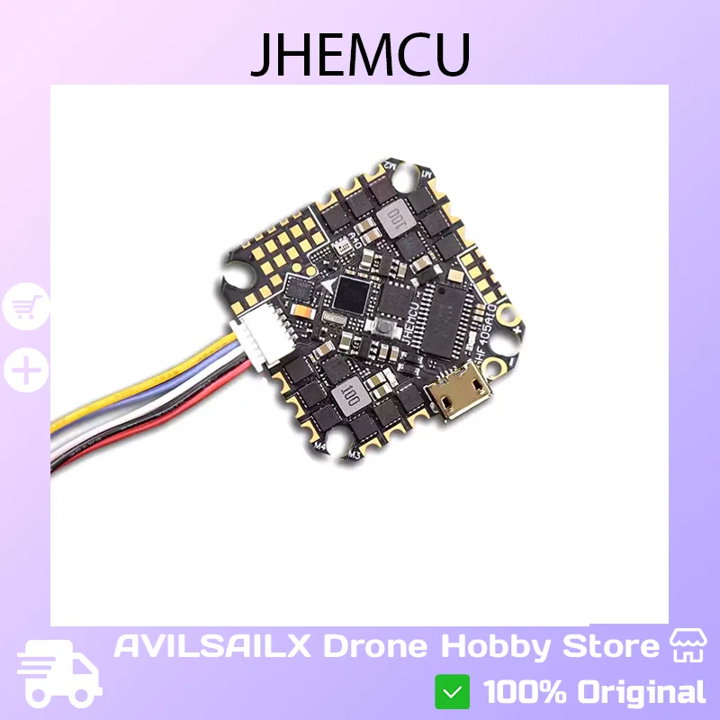 

JHEMCU GHF405AIO-HD 40A Универсальный контроллер полета — совместим с гоночными дронами FPV Toothpick