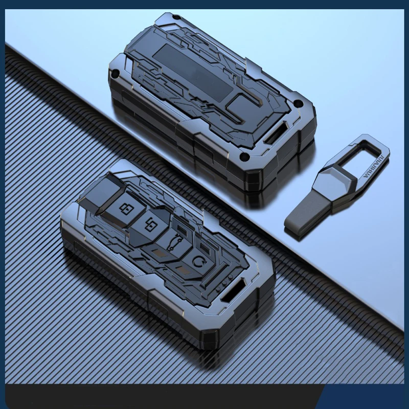 Zinc Alloy Key Case Cover for BYD Song Plus Atto 3 Han EV Tang DM Qin Seal Dolphin Holder Keychain Car Accessories