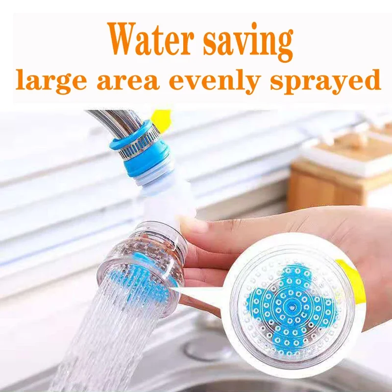 360 Degree Rotatable Faucet Tap Extender Splash-Proof Water Filter Water Saving Sprayer Filter Diffuser Kitchen Faucet Spouts