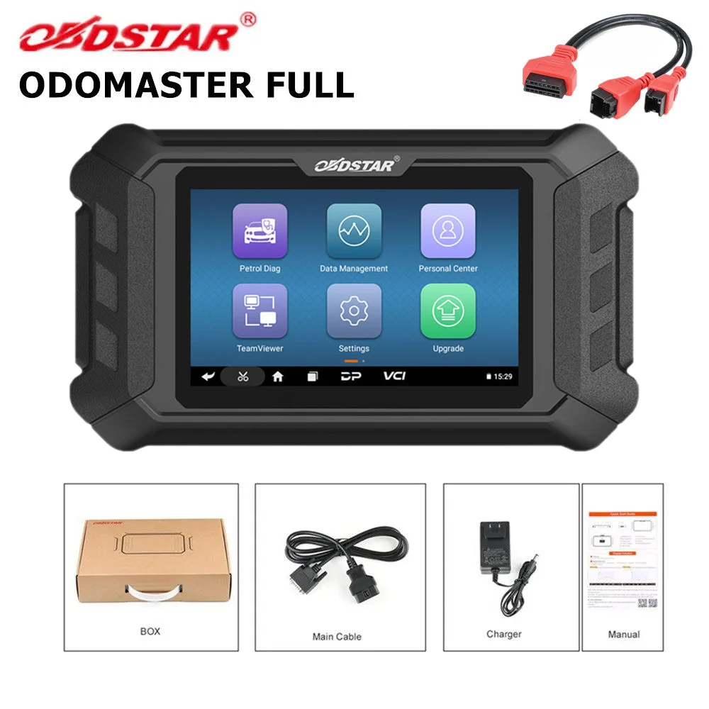 OBDSTAR ODOMASTER for Cluster Calibration/OBDII and Oil Service Reset Get Free FCA 12+8 Adapter