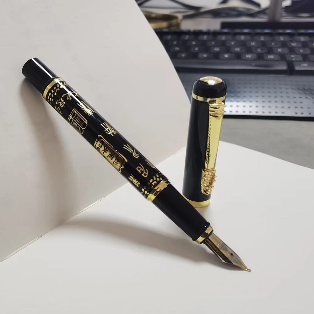 Fine Fountain Pen 1 Pen Plus Two Nibs Chinese Classical Style Calligraphy Write Signature Gift Pen Student Stationery Office