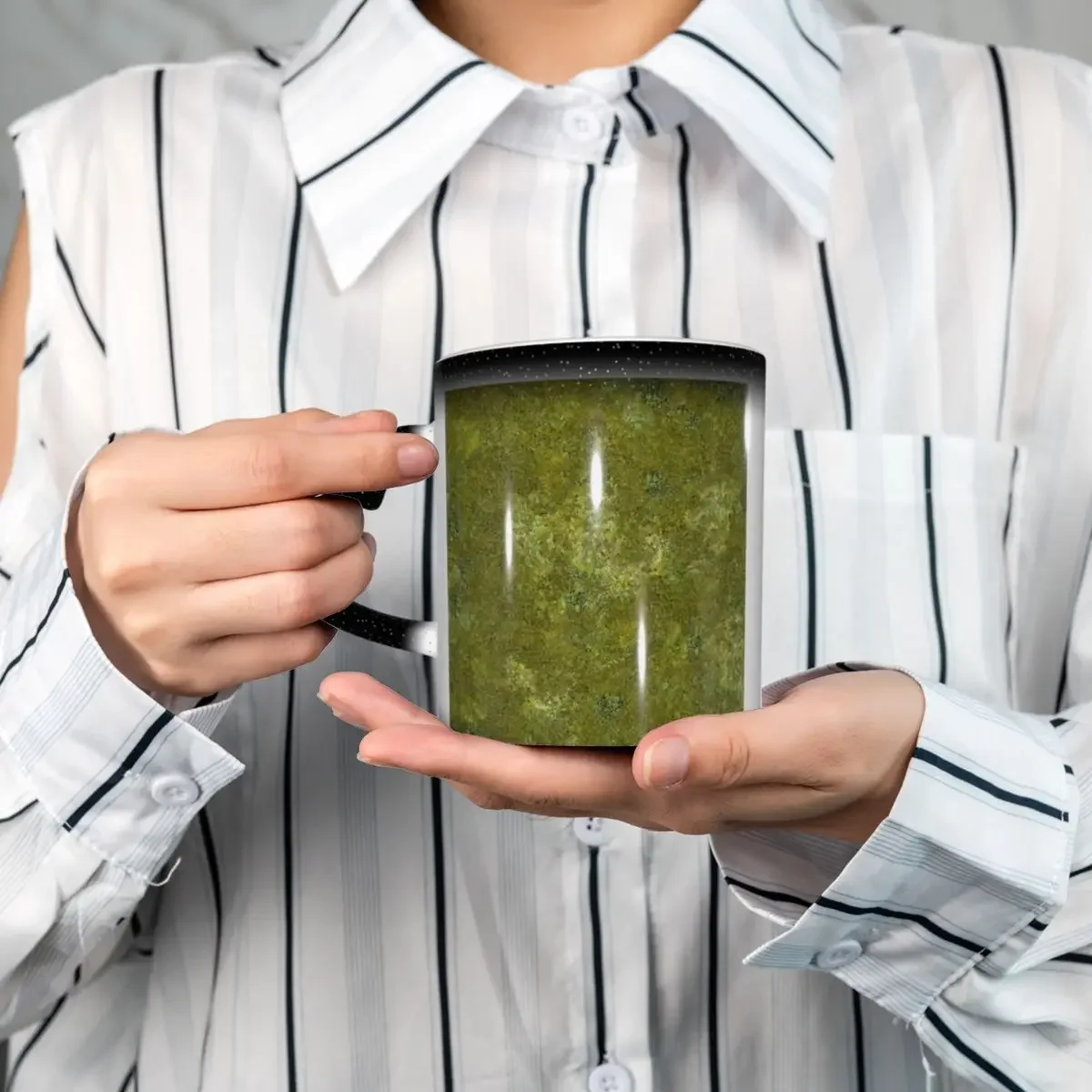 

Керамическая кружка Grass Battlemat 36x36, забавная кружка для кофе, чая, молока, посуда для напитков, подарки для женщин и мужчин