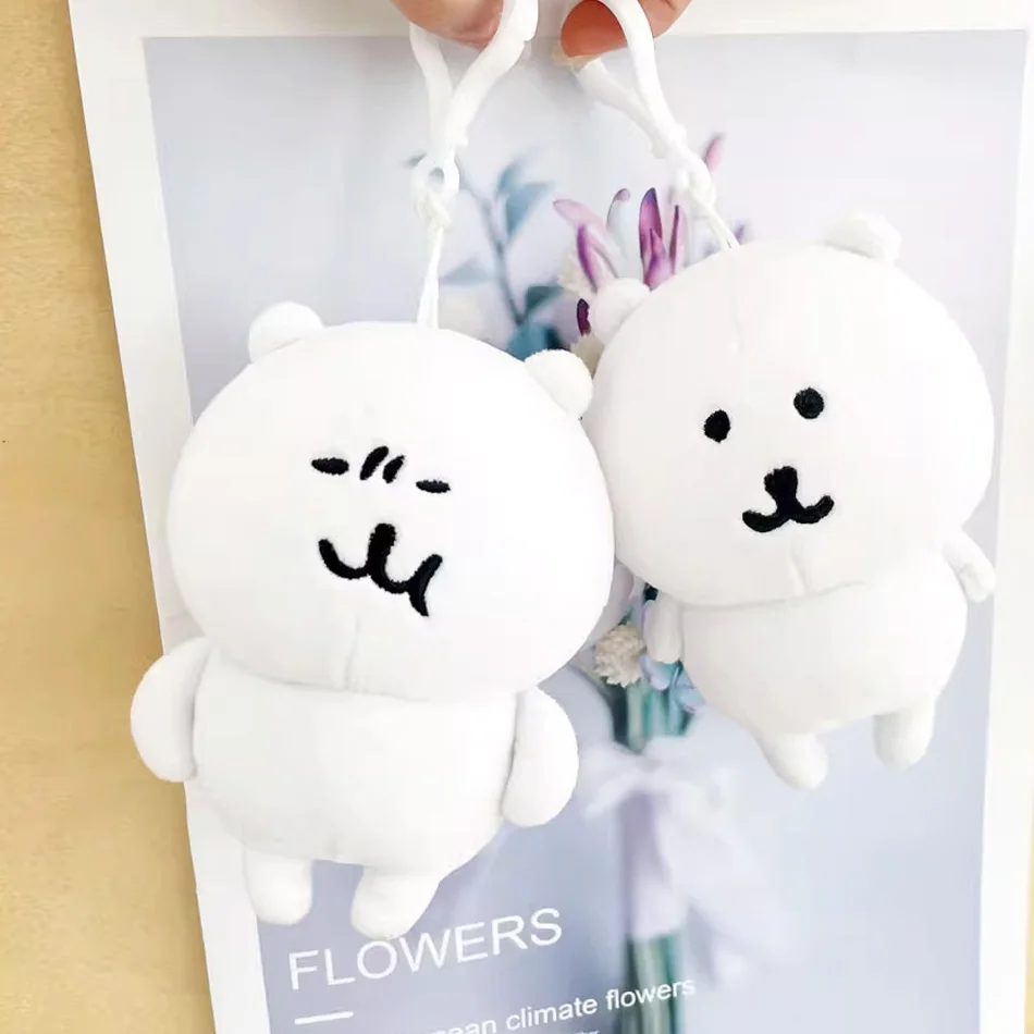 Lindo llavero de peluche de oso autoadhesivo, bonito adorno colgante, muñeca de dibujos animados Kawaii para bolsos, mochila, llaves de coche, Idea de regalo divertida