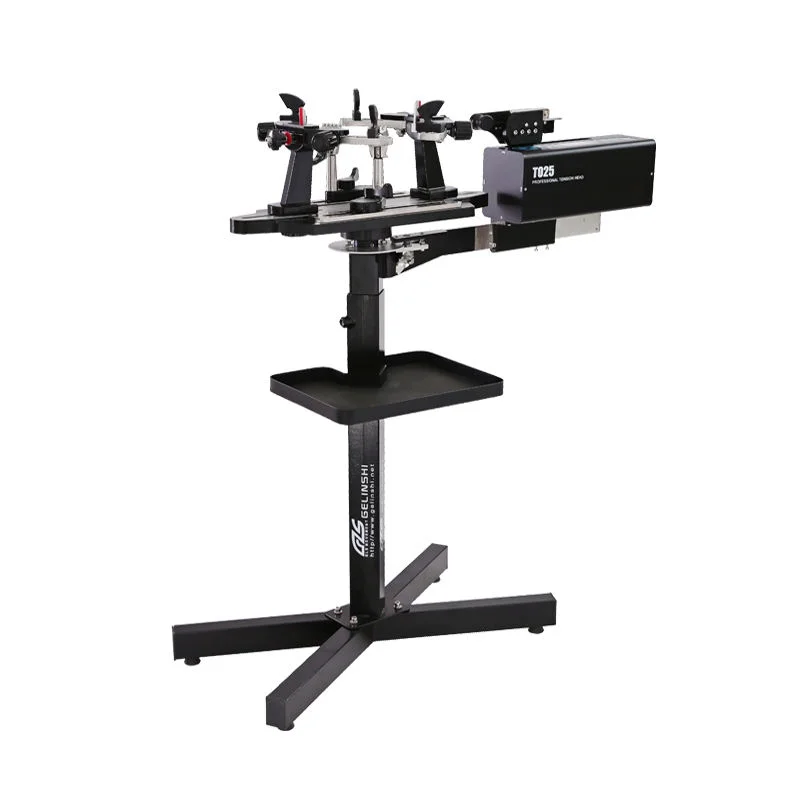 New 202 Steel Dual Use Stringing Machine For Tennis Badminton Automatic Base Clamp Digital Electronic 360 Rotating Plate