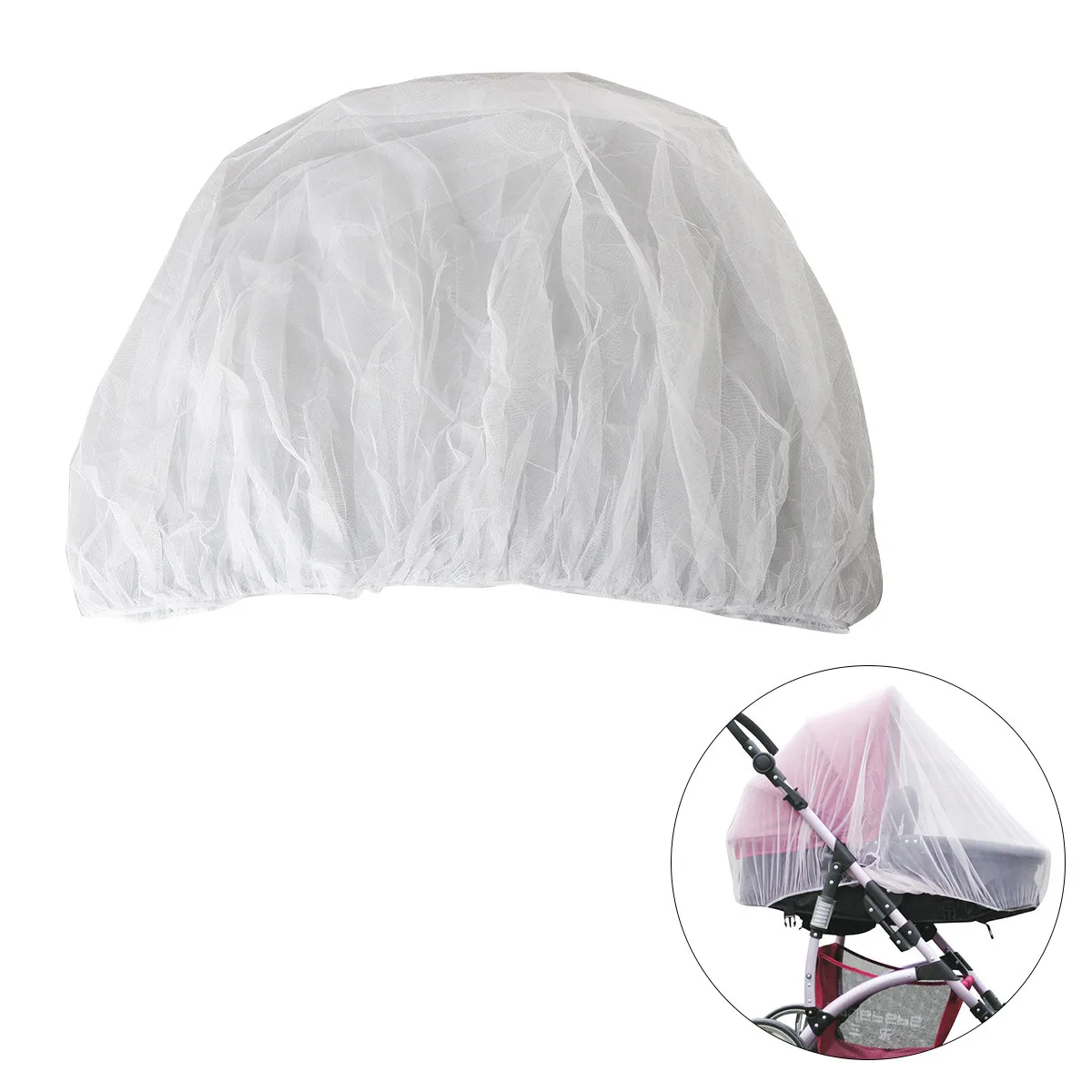 Baby Mosquito Net for Strollers Buggies Elastic Edging Protection Against Mosquitoes Bees Wasps Flying Insects