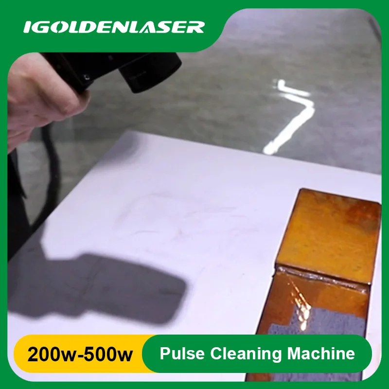 Laser Cleaning Machine Rust Removal Portable Paint Remove Backpack 100W 200W 300W Pulse Cleaning Machine