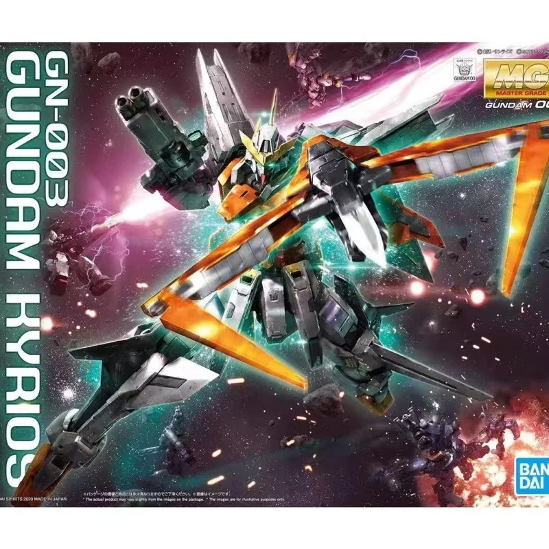 

BANDAI Model MG 1/100 No.212 GUNDAM KYRIOS Assembly Action Figure Model Toys Gifts for Children Foam Box Packaging Original