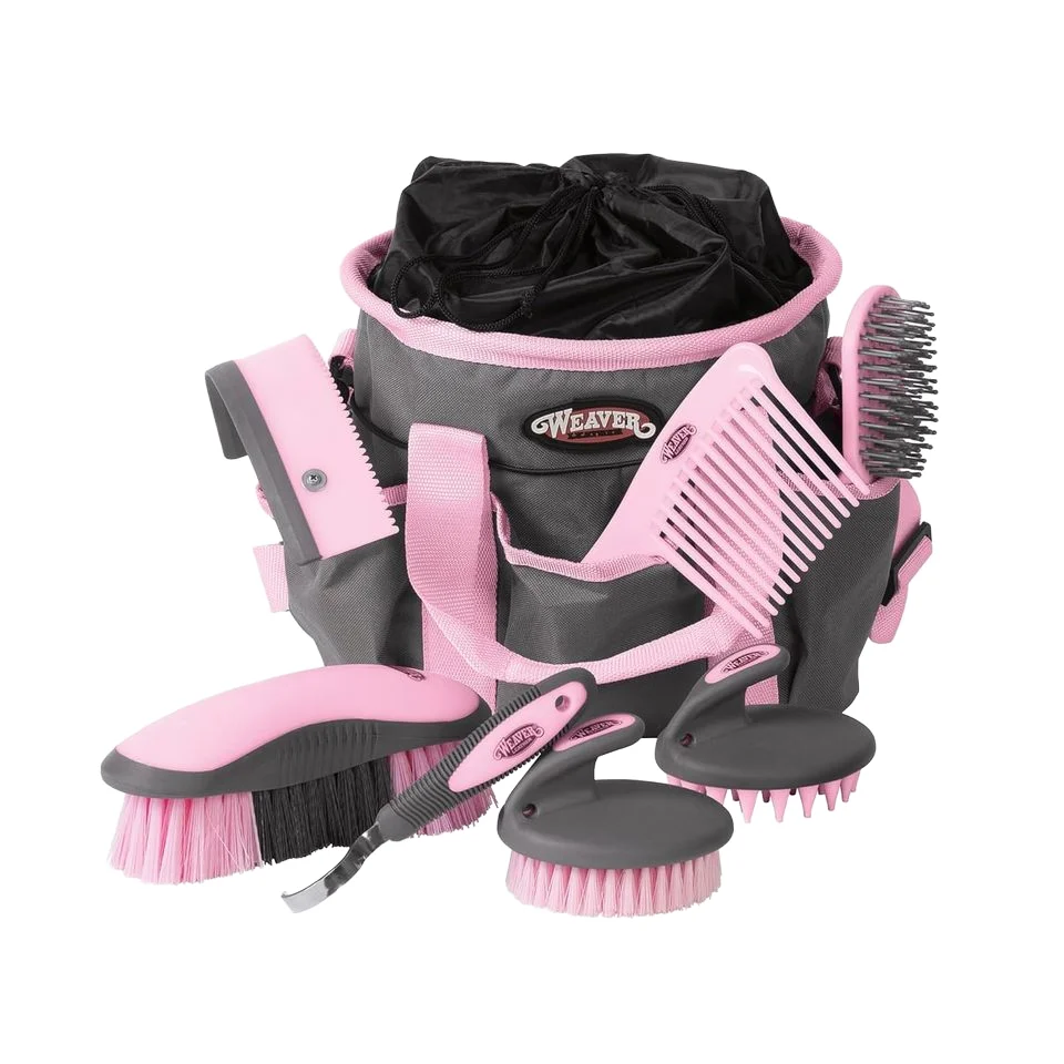 Leather Beauty Set Black/Beige Basic Horse Care Products
