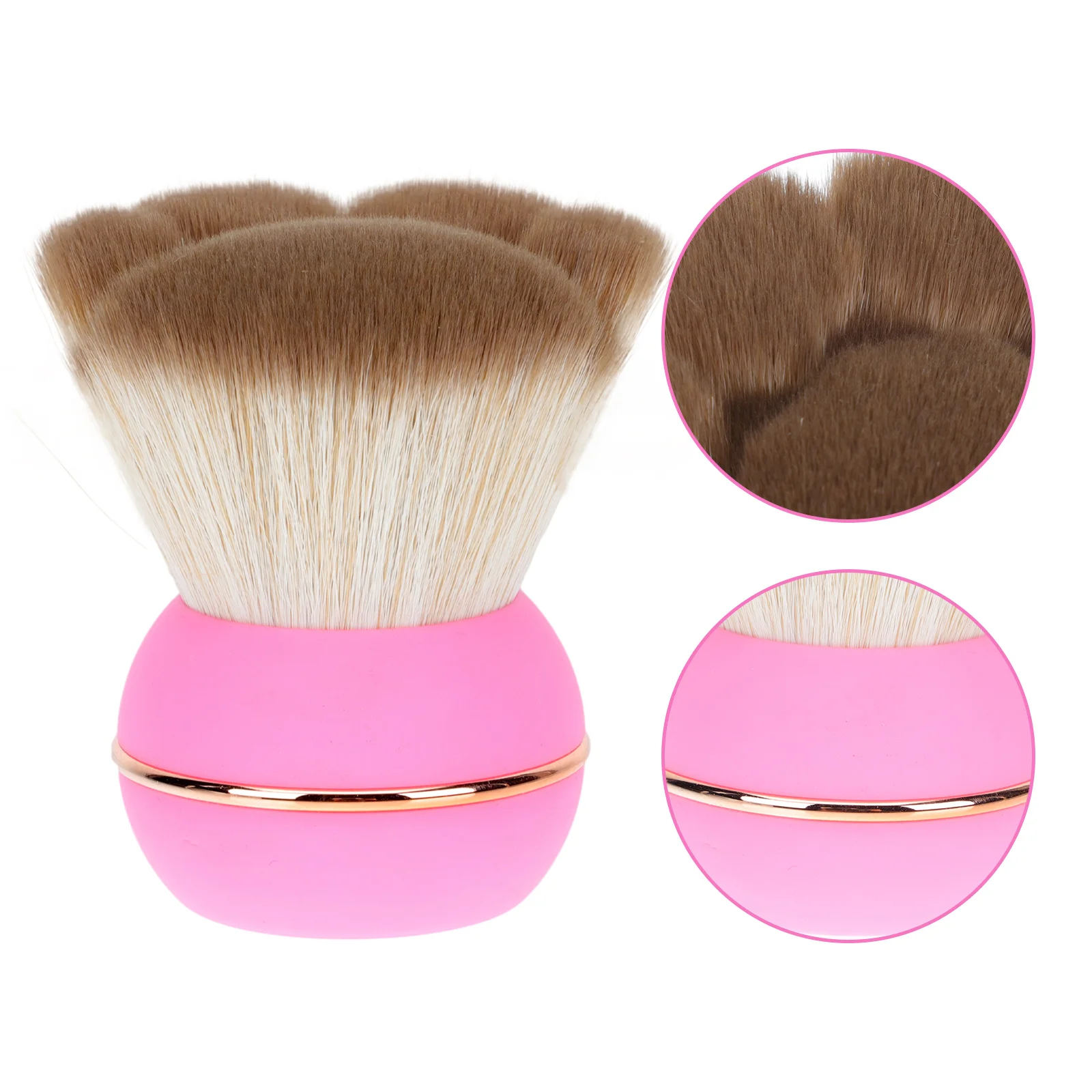Applicatore in polvere per fard per il viso Pennello per trucco piccolo Accessorio per guance per fondotinta sciolto