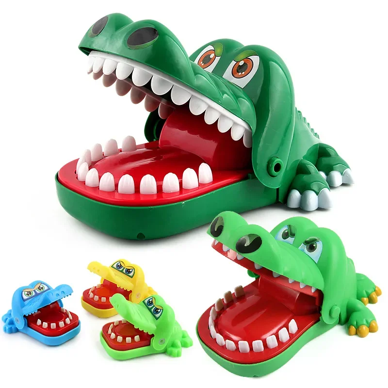 Children's toy plus large bite finger big mouth tooth extraction bite hand crocodile toy game creative prank toy