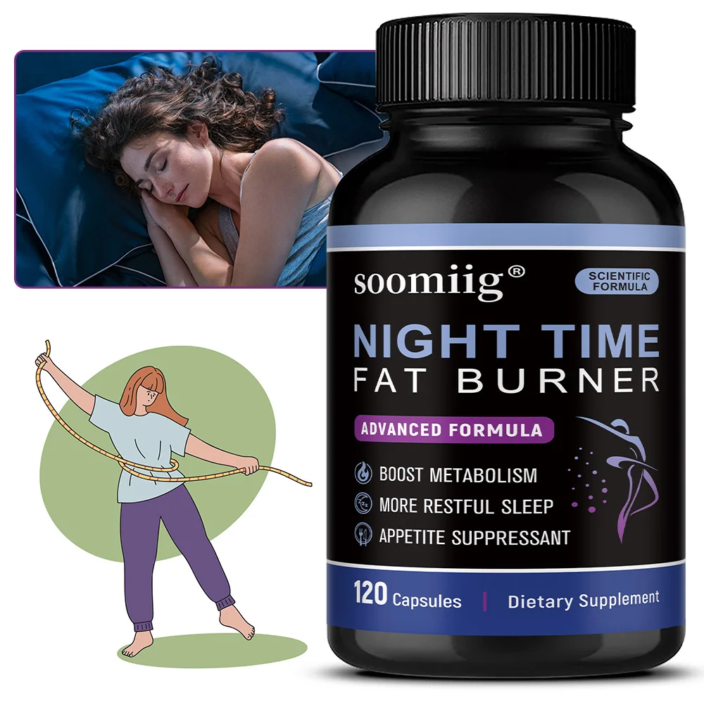 

Nighttime Metabolism Support - Contains Green Coffee Bean Extract and White Kidney Bean To Promote Metabolism - 120 Capsules