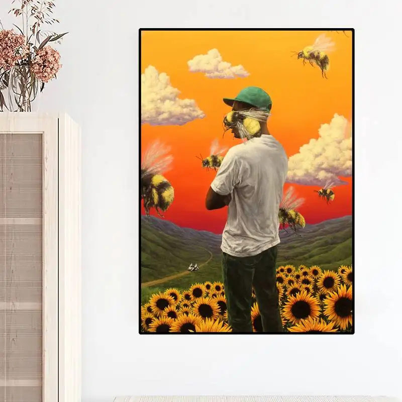 Raper Tyler The Creator wydruki plakat malarstwo ścienne sypialnia salon dekoracja domu