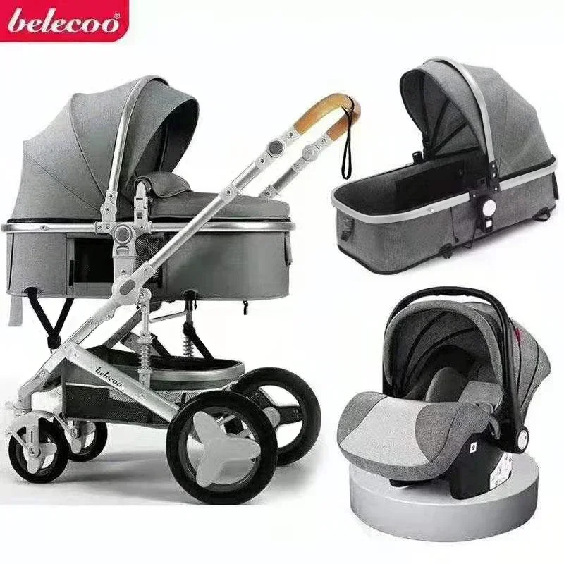 

Baby Stroller 3 in 1 With Car Seat Baby Cart Foldable Baby Carriage Prams For Newborns Pram