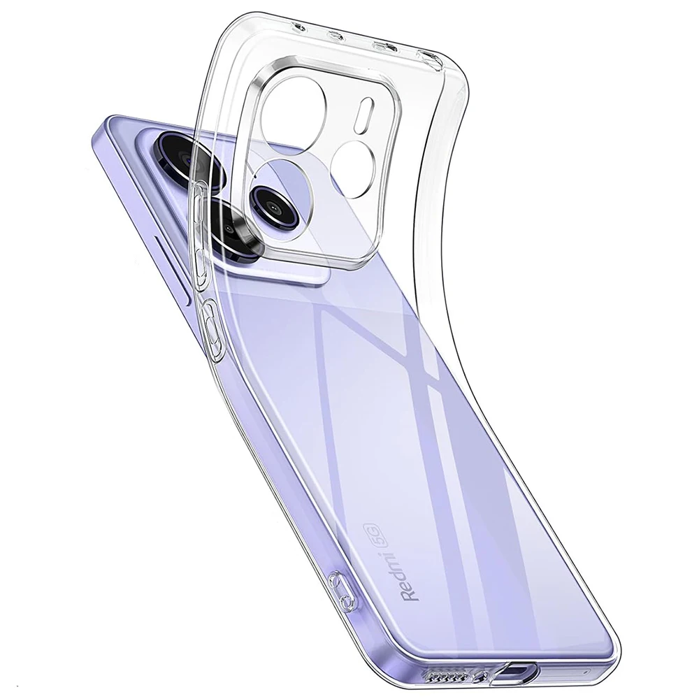 

Ultra Thin Silicone Soft Case For Xiaomi Redmi Note 14 Pro Plus Pro+ 4G 5G Clear Transparent Shell For Redmi Note14 14Pro Coque