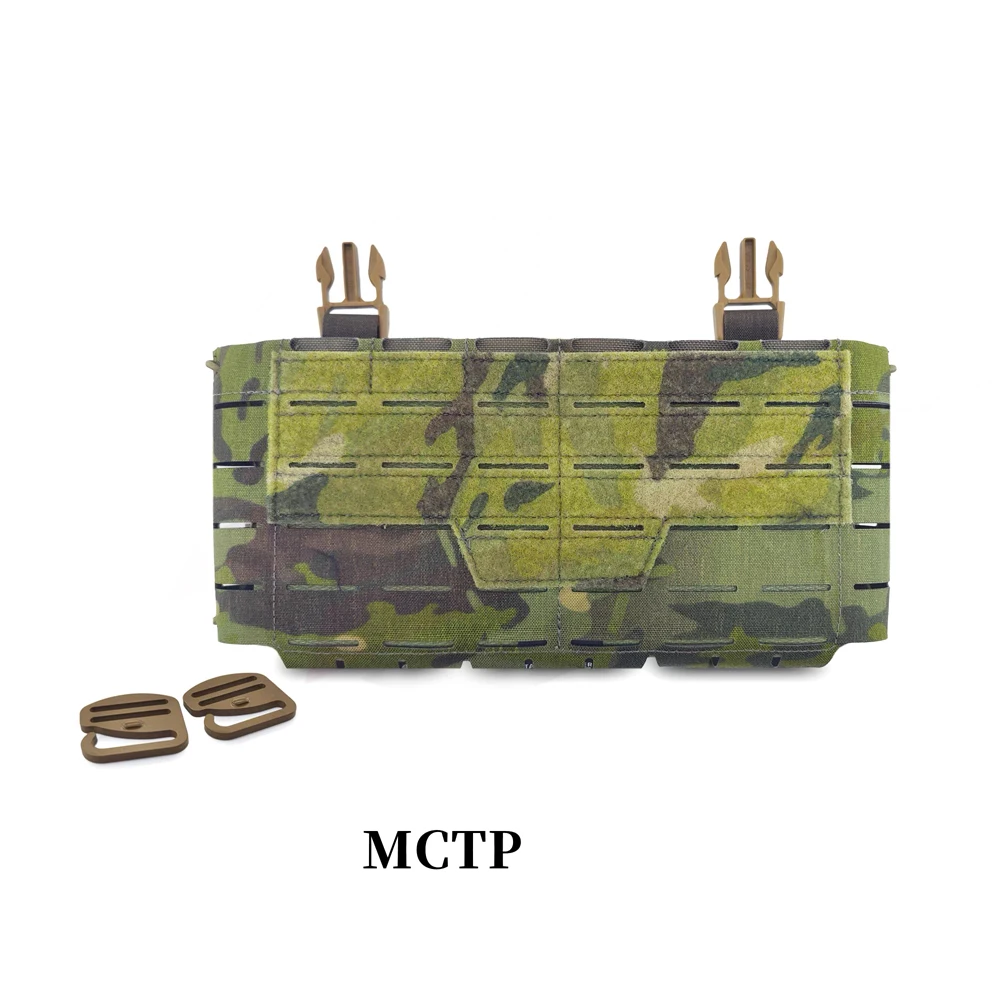 Taktische, verstellbare Brusttasche mit Haupttasche und Frontpanel für ARC Placard V4 Weste, Dreifach-Magazintasche für 5.56 und 7.62 Munition – Detail 11