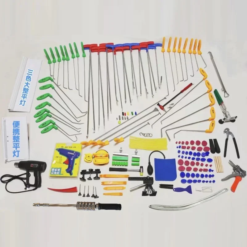 Car Dent Repair Tool Kit: Pulling Pry Bar, Professional Paintless, Scar-Free Hail Dent Removal Tool for Auto Body(Customized)