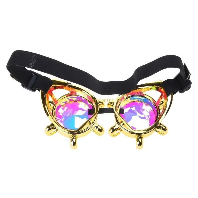 أزياء النظارات الشمسية خمر نظارات Steampunk نمط فاسق النظارات تأثيري النظارات 10CD