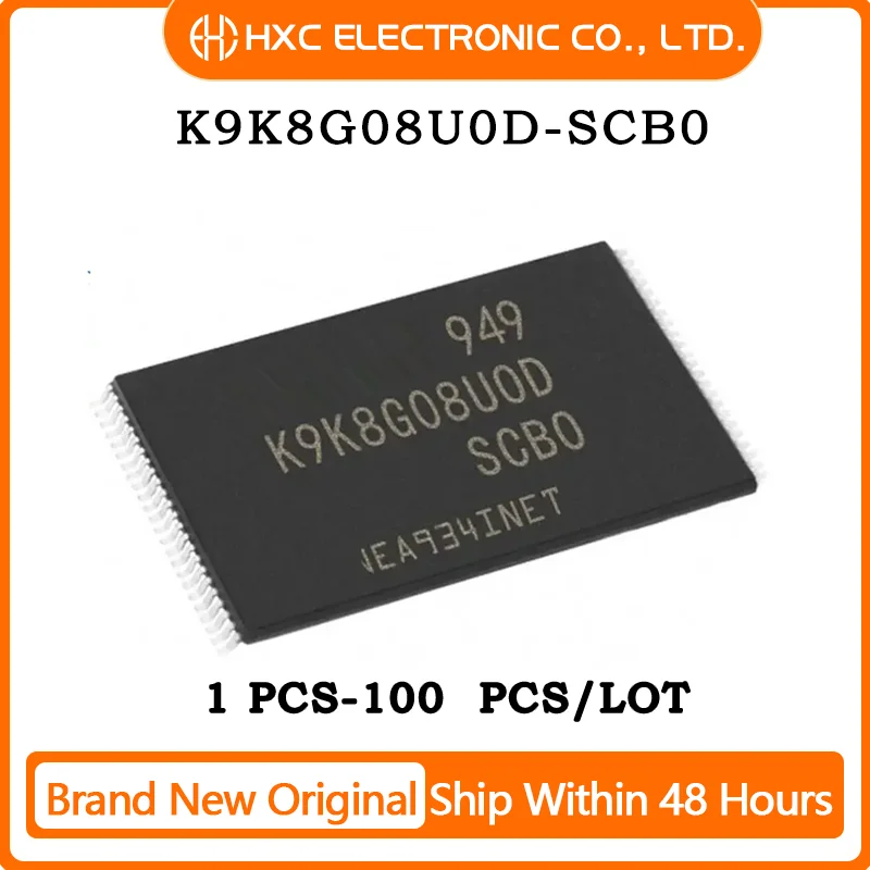 1PCS/5PCS/10PCS/50PCS K9K8G08U0D-SCB0 K9K8G08U0D TSOP-48 Brand New Original IC CHIP