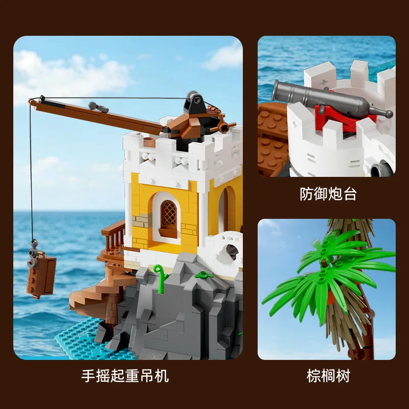 Fortress Royal Castle Building Blocks Street View Architecture High Difficulty Educational Mini Bricks DIY Assembly Toy Gift Boy