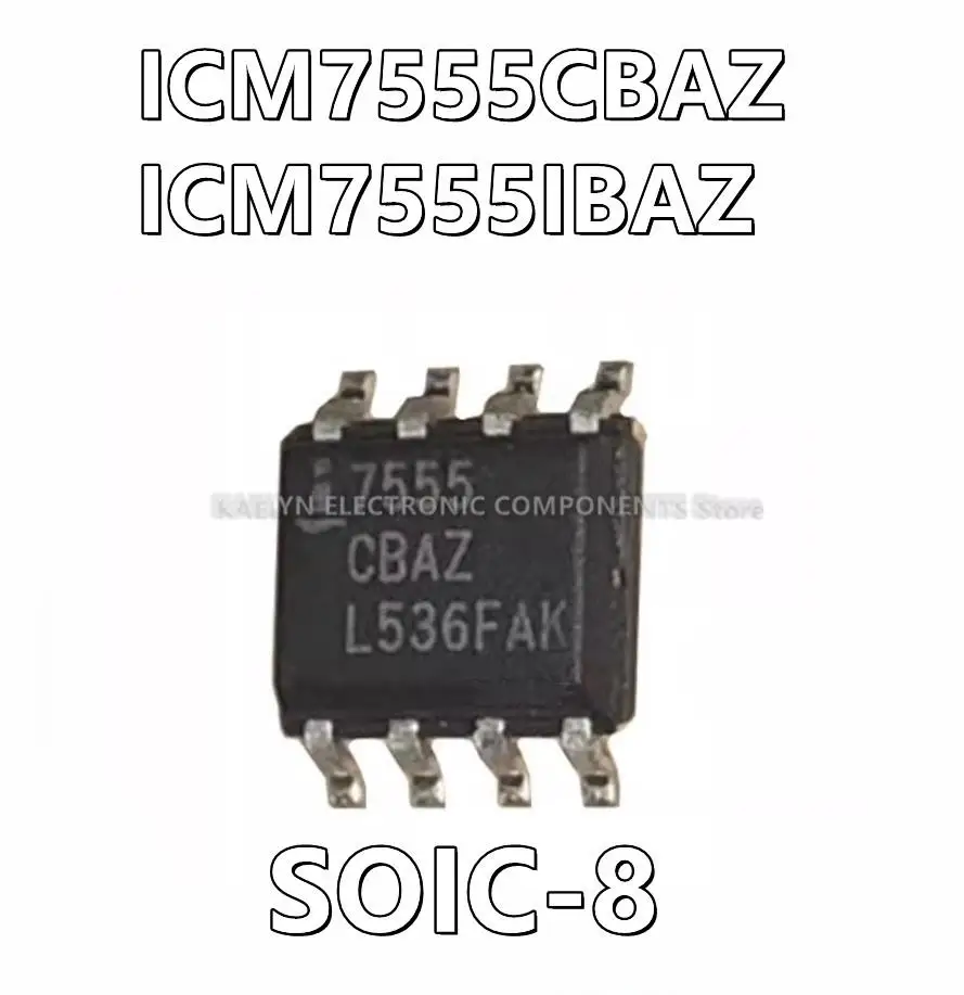 10Pcs/lot ICM7555CBAZ 7555CBAZ ICM7555IBAZ 7555IBAZ  7555 555 Type, Timer/Oscillator (Single) IC 1MHz 8-SOIC