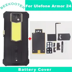 New Original Ulefone Armor 24 Battery Cover With Receiver Fingerprint Rear Camera Lens NFC Antenna Side FPC For Ulefone Armor 24