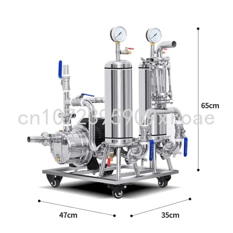 Stainless Steel Liquor Filter Self-brewing Filter Rushing Machine Household Small Grape Fruit Wine Filter Commercial