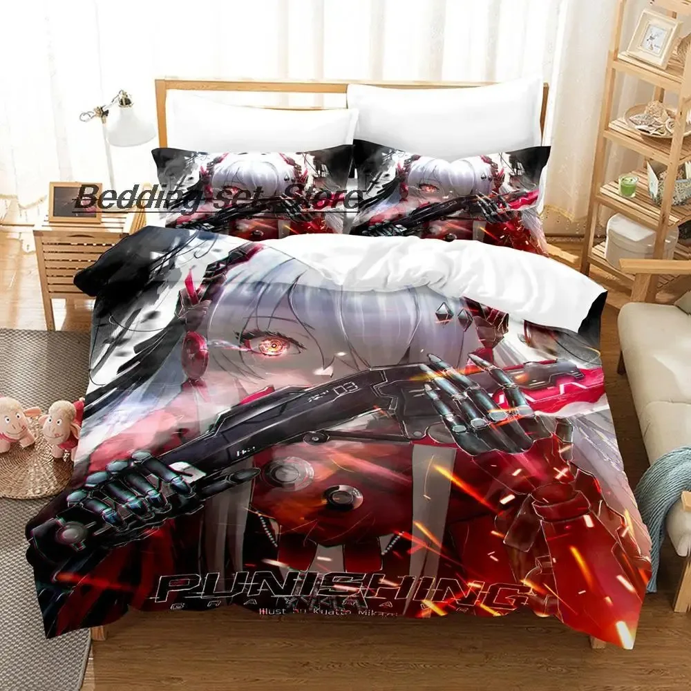 

GRAY RAVEN PUNISHING Lucia Bedding Set Single Twin Full Queen King Size Bed Set Aldult Kid Bedroom Duvetcover Sets Anime