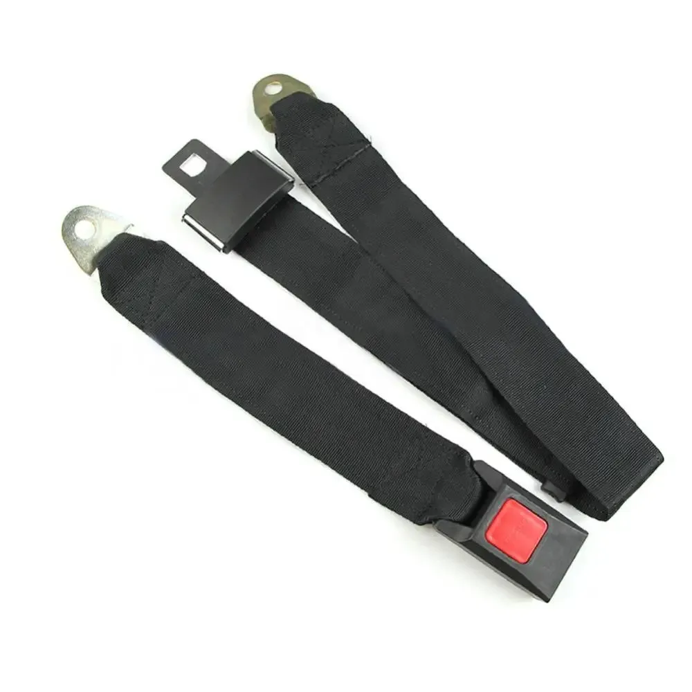 

1PC Universal Car Seat Belt Extension Extender Strap Safety Two Point Adjustable Belt Black Car Accessories
