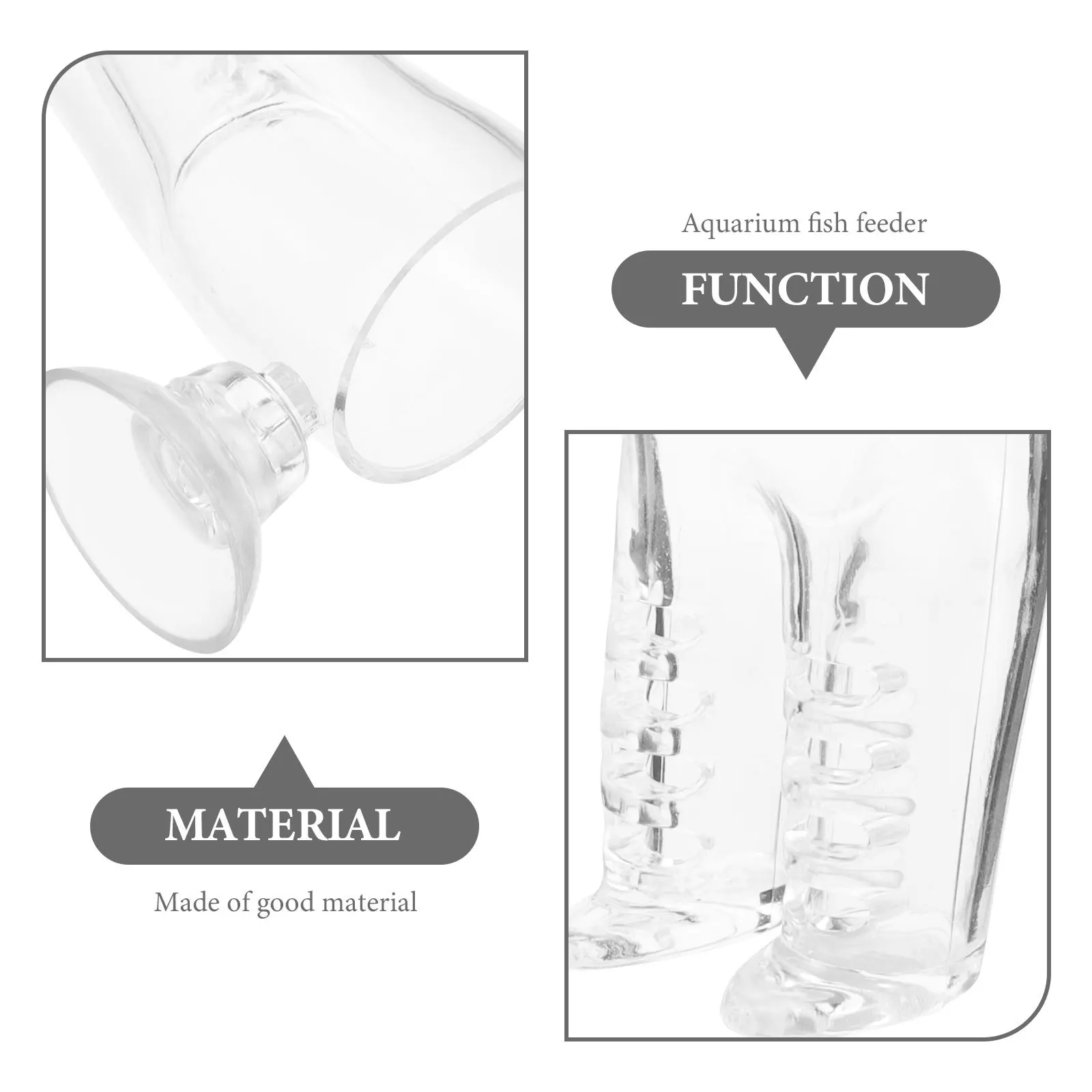 

Pant-Shaped Aquarium Feeder Transparent Acrylic Fish Shrimp Feeding Tool With Worm Catcher Vacation Use Feeding Supplies