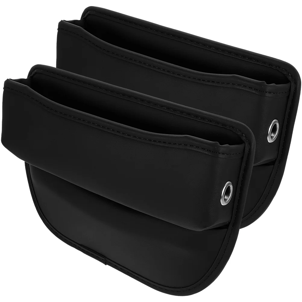

2 Pcs Black Car Seat Gap Storage Box for Driving Room Expansion Organizers between Seats Car Front Seat Crack Filler