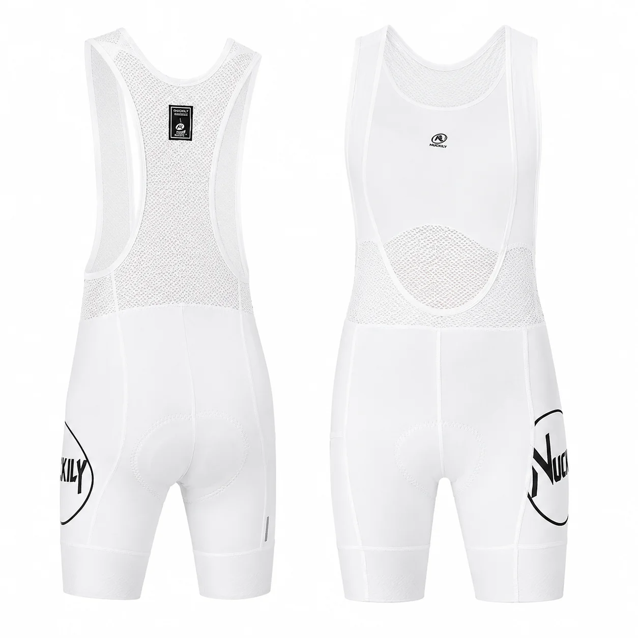 NUCKILY Women's Cycling Bib Shorts 3D Shock-Absorption Padded 8H Long Ride Breathable Mesh High Elastic Quick Dry Bike Bibs for