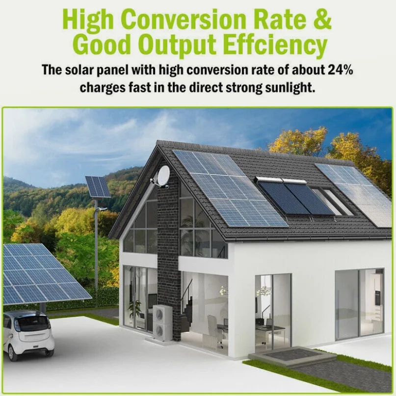 20W Solar Panel Kit 18V Outdoor Solar Ladegerät Speicher Batterie Versorgung Für Telefon RV Auto Caravan Hause camping Tragbare Solarzelle