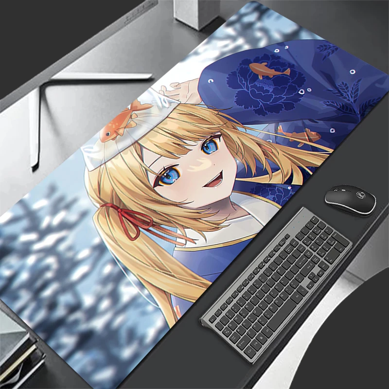 

Large Mouse pad Hololive Watson Amelia game player keyboard pad non-slip office study desk mat floor mat PC Anime game Mousepad