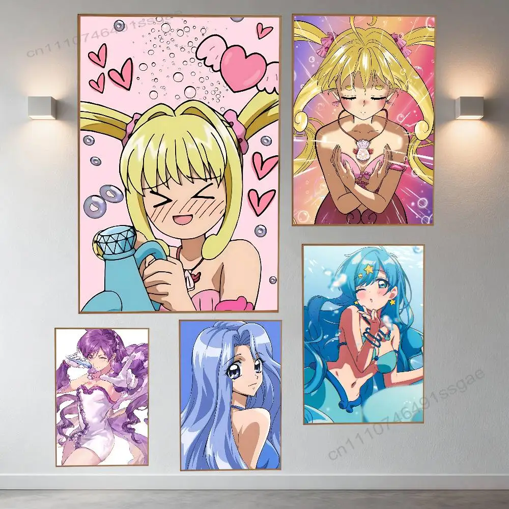 

Mermaid M-Melody Pichi Pitch Poster Wall For Sticky Decoration Waterproof Home Living Room Bedroom Bar