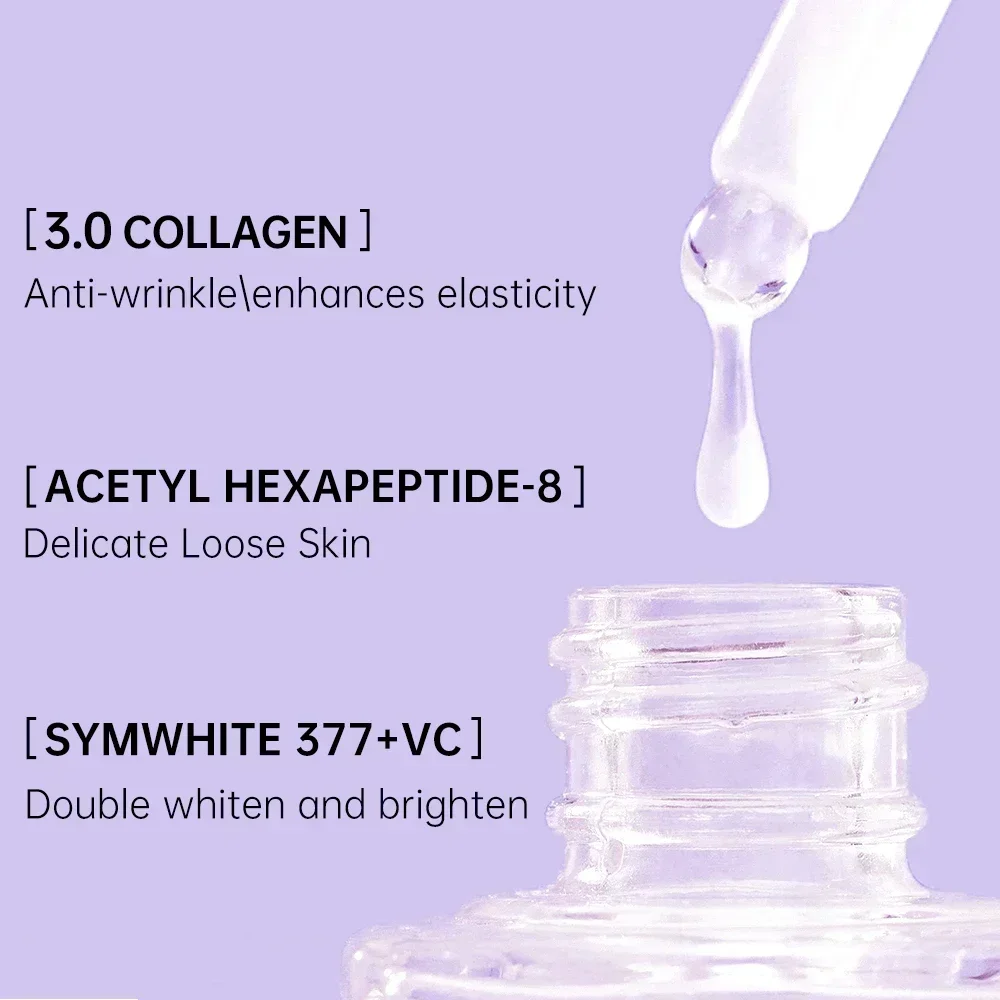 Collagen Face Serumกําจัดริ้วรอยAnti Aging Hyaluronic Acidหน้าผากFine Lines Lifting Facial Serum Skin Care Beauty