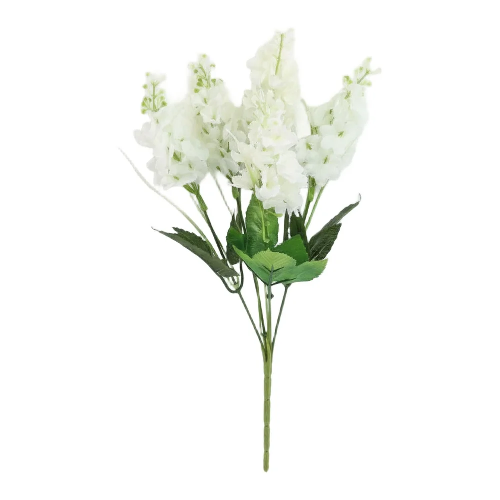 Artificial Lavender Hyacinth Silk Flower Stems 6 Pack for DIY Floral Arrangements Vase Fillers For Home Garden Wedding Decor