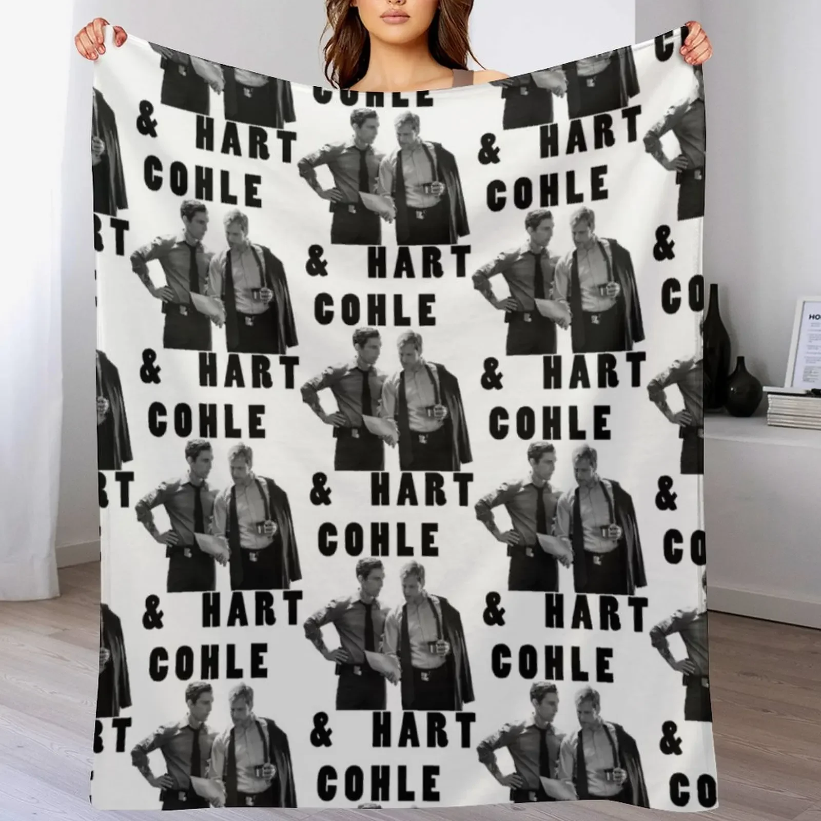 

True Detective Cohle _amp_ Hart Throw Blanket Soft Home Decor Blanket for Couch Bedroom