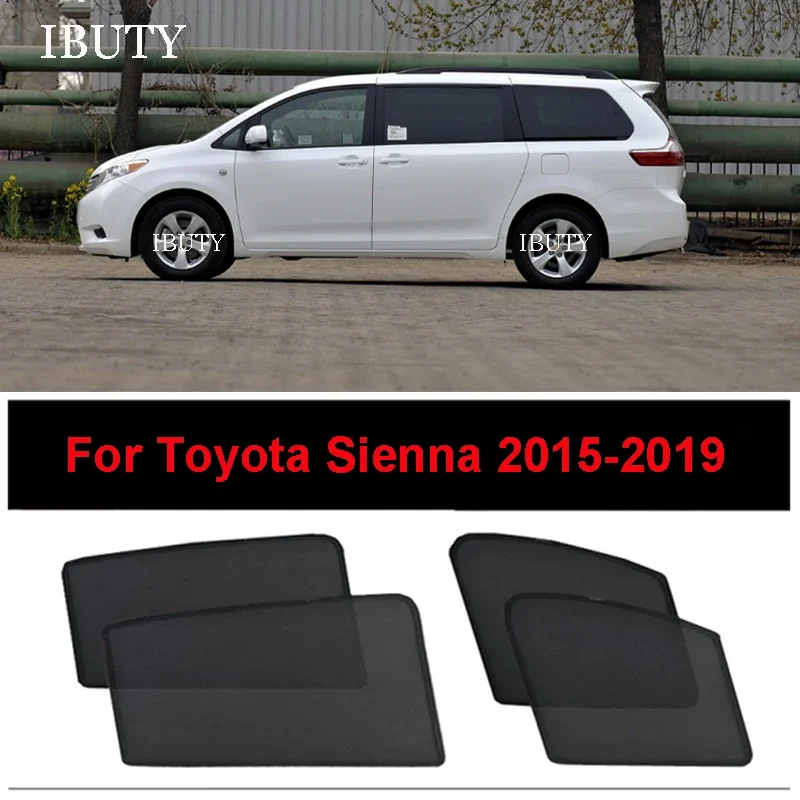 

For Toyota Sienna 2015 2016 2017 2018 2019 Magnetic Car Sunshade Visor Mesh Curtains Side Window Sun Shade UV Heat Sunshield