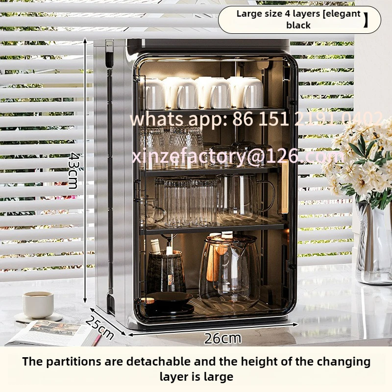 تخصيص تخزين الرف سطح المكتب حامل أكواب الشاي أكواب المياه حامل طقم شاي صندوق تخزين القهوة القدح المنظم #6