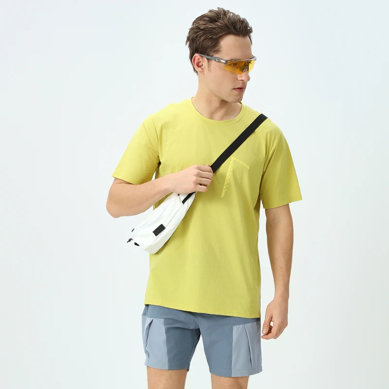 

Дышащая легкая спортивная футболка для пар на открытом воздухе — идеально подходит для фитнеса, бега и пеших прогулок (M-3XL)