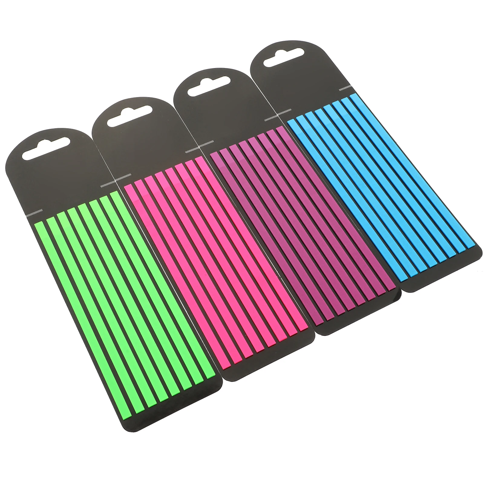

Fluorescent Notes Highlighter Strips 4 Books Transparent Portable Sentence Markers Study School Supply Sticky Flags