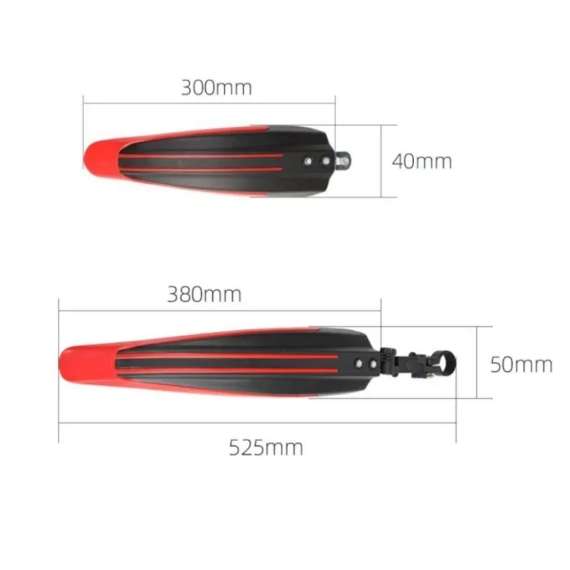 2PCS Bike Mudguard Rear Mud Guard Wings Bicycle Fenders Mountain Road For Bicycle Accessories