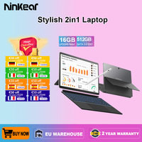 Ninkear T40 Laptop TouchScreen 2 in 1 Tablet Intel N100 14 Inch FHD 16GB DDR5+512GB SSD Wifi 6 RGB Backlit Keyboard With Stylus