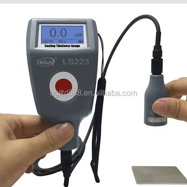 LS223 Coating Thickness Gauge with F5N3 Detachable Cable Probe For Non-Magnetic And Non-Conductive Coatings 0-5000um